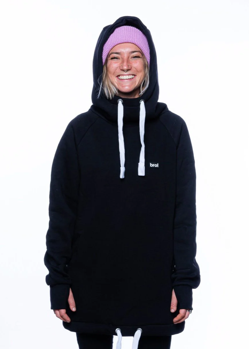 bro! chill n'shred hoodie (black) - Image 4