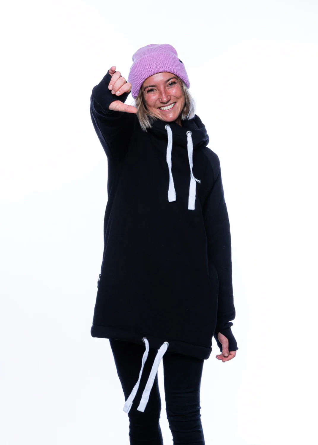 bro! chill n'shred hoodie (black) - Image 6