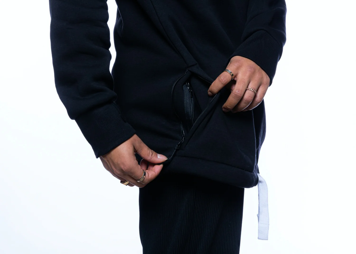 bro! chill n'shred hoodie (black) - Image 8