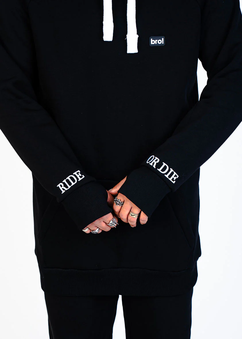 bro! chill n'shred hoodie (Ride Or Die) - Image 8