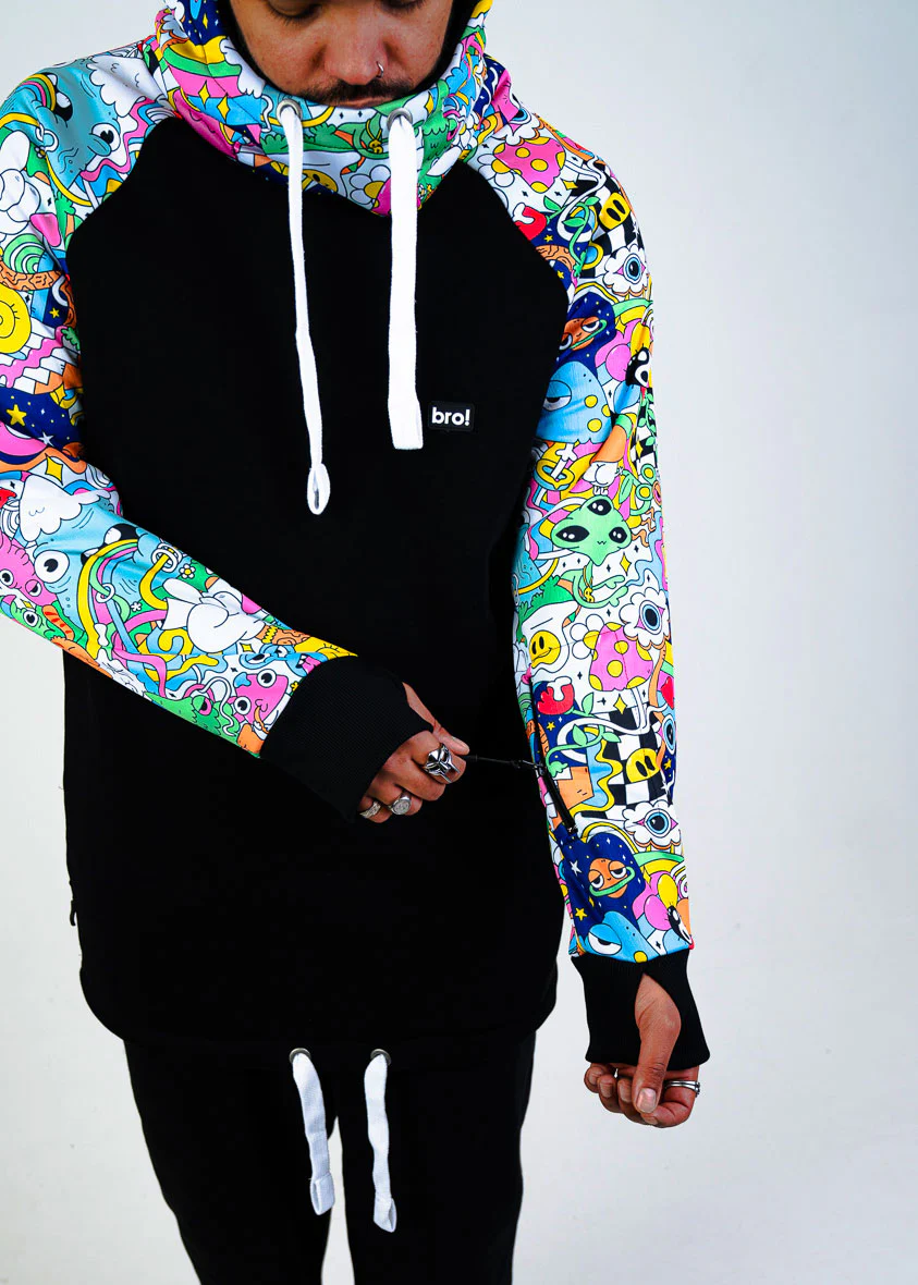 bro! chill n'shred hoodie (trippy) - Image 4