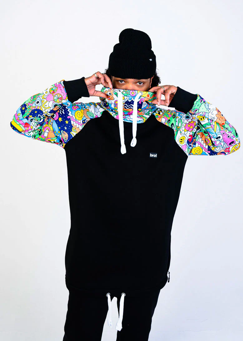 bro! chill n'shred hoodie (trippy) - Image 5