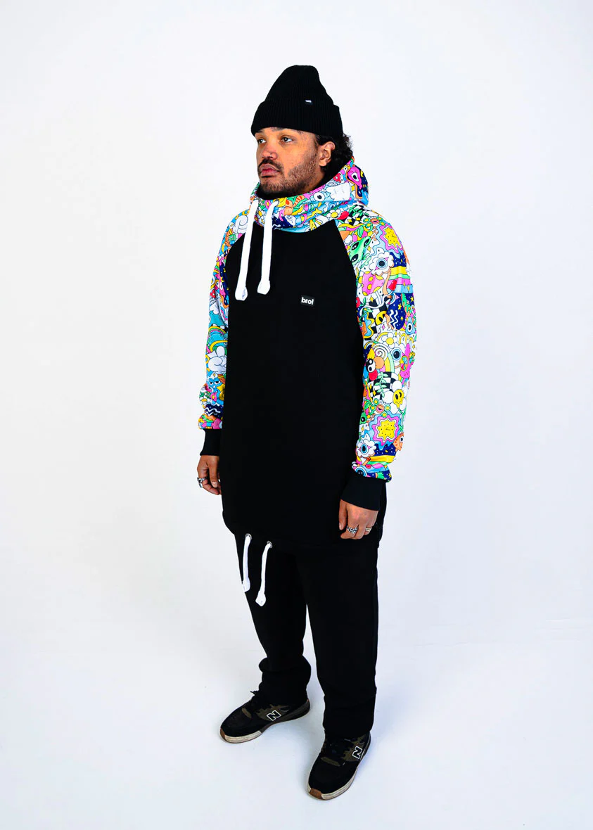 bro! chill n'shred hoodie (trippy) - Image 6