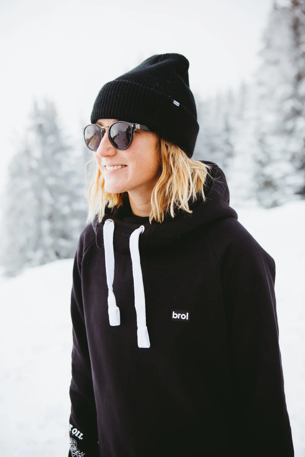 bro! waffle beanie (black) - Image 3