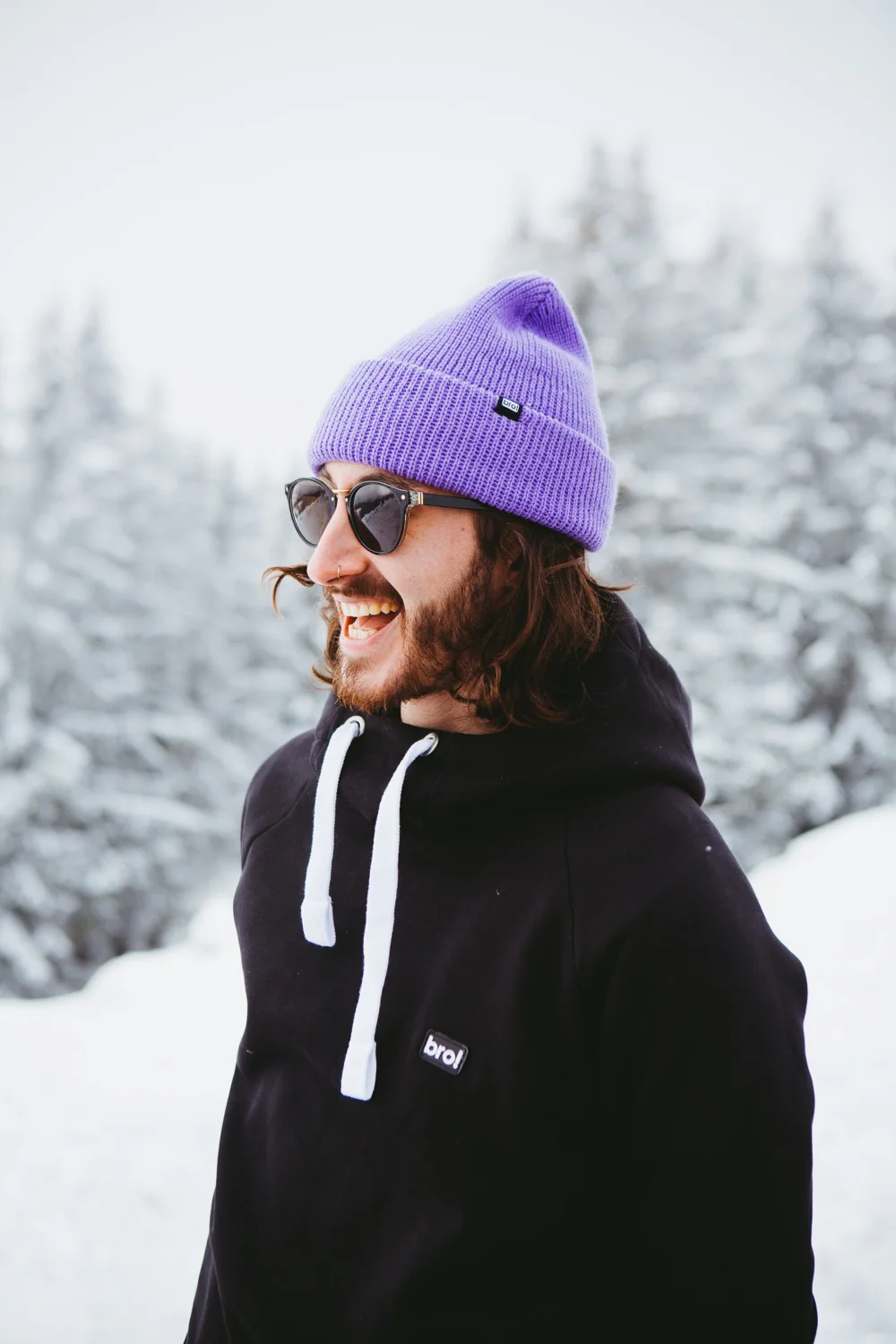 bro! waffle beanie (lavender) - Image 3