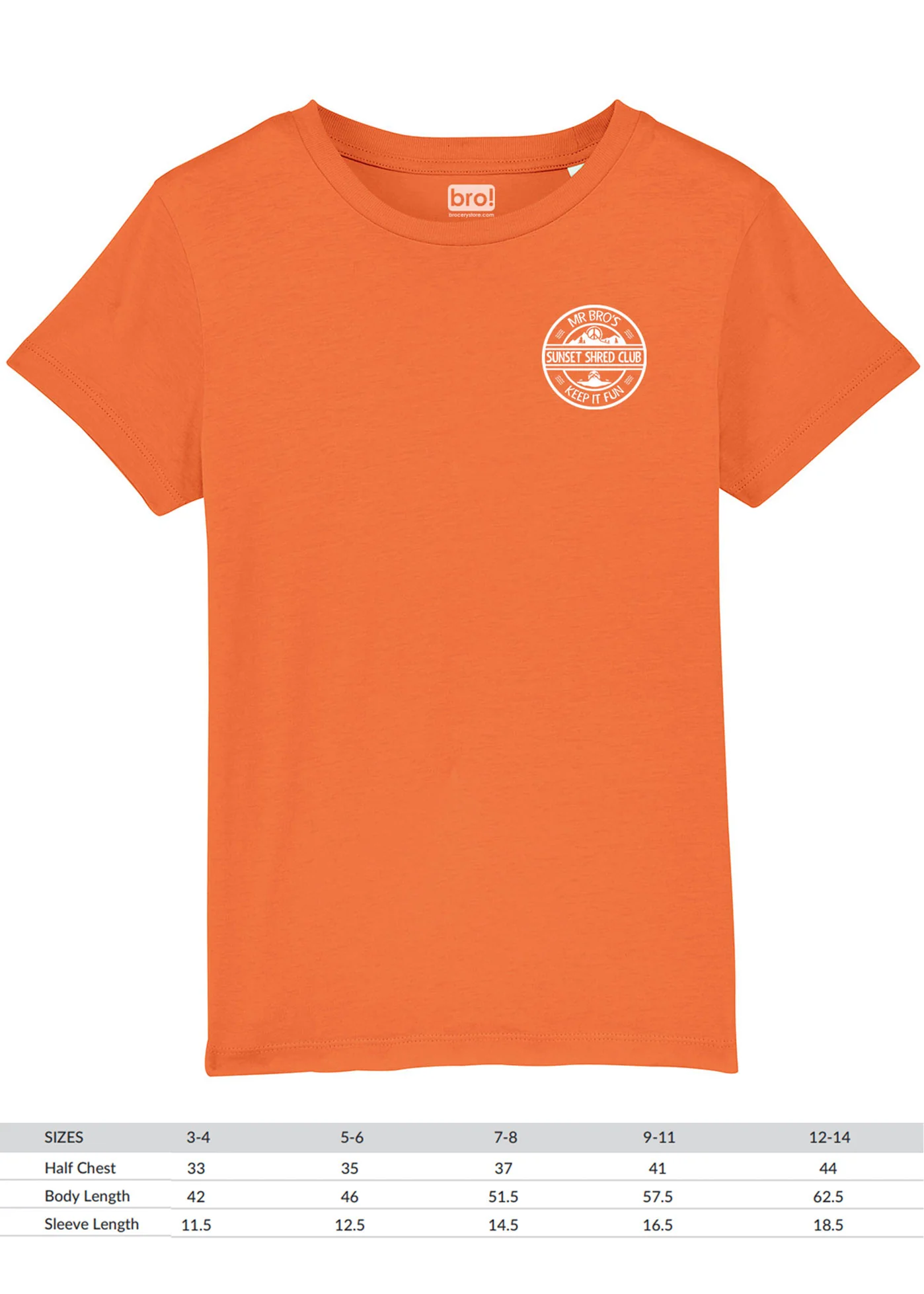 Kids Sunset Shred Club Tee (Coral) - Image 3