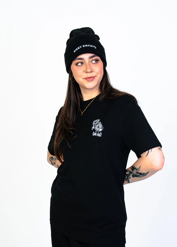 Risky Biscuits Beanie (black) - Image 3